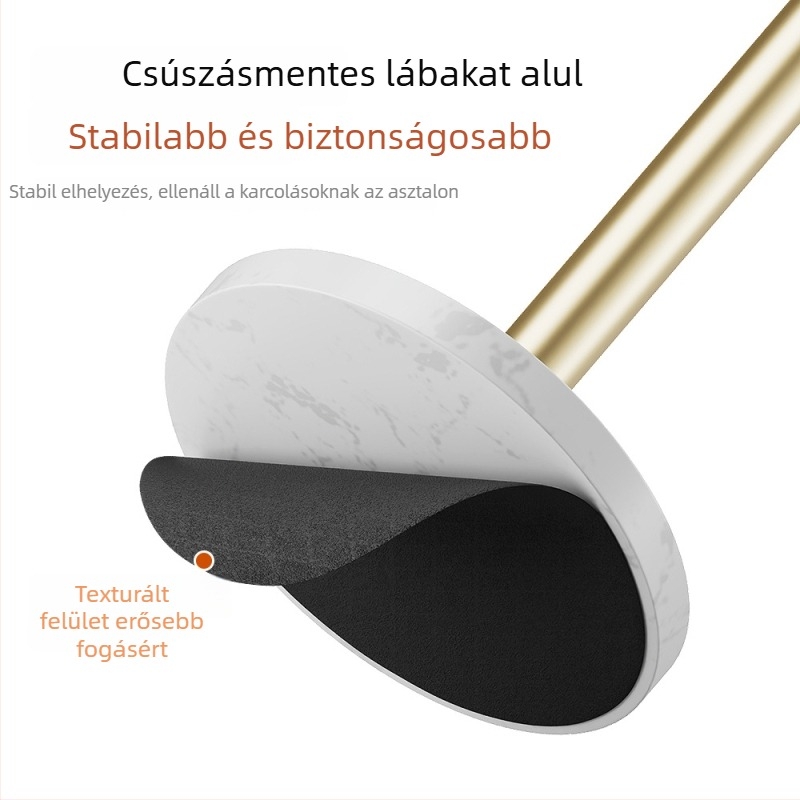 Kör alakú vas tárolóállvány | Sütőfesték felület | Modern, letisztult design | Asztali papírtörlő tartó