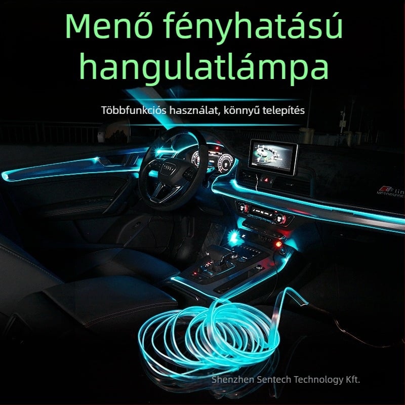 LED belső autóvilágítás EL anyagból, hideg fény, IP67, 3W, 3-12V