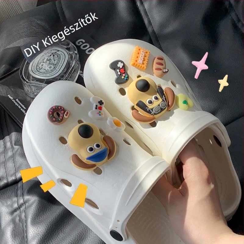 3D virágos cipő dísz, DIY kiegészítő szandálokra és hétköznapi cipőkre, modell PJ001, Duoduo stílus