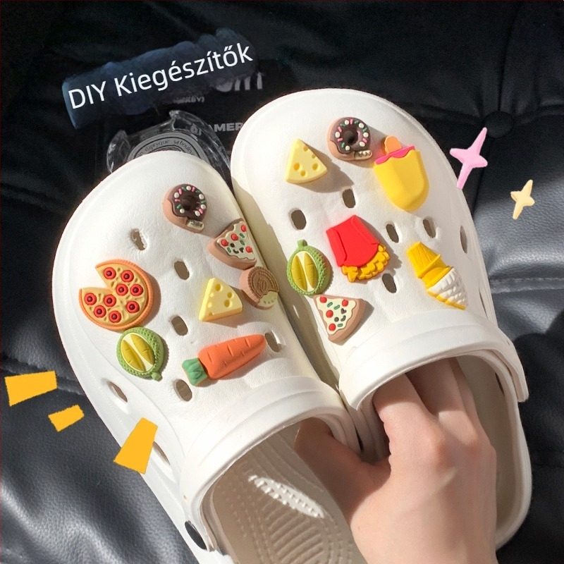 3D virágos cipő dísz, DIY kiegészítő szandálokra és hétköznapi cipőkre, modell PJ001, Duoduo stílus