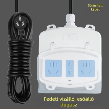 Kültéri esőálló fürdőszobai hosszabbító fedéllel és csatlakozóval bojlerhez és intelligens WC-fedélhez (Márka: Resistant to cattle; Átalakítás: Igen)