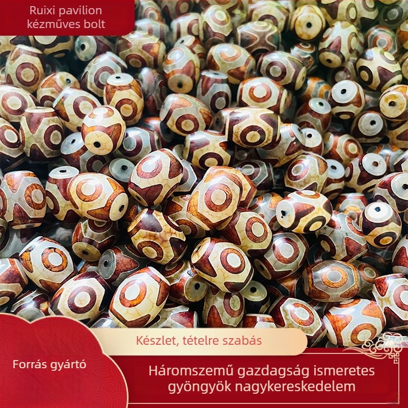 Achát szórt gyöngyök, polírozott, divat és vintage stílus