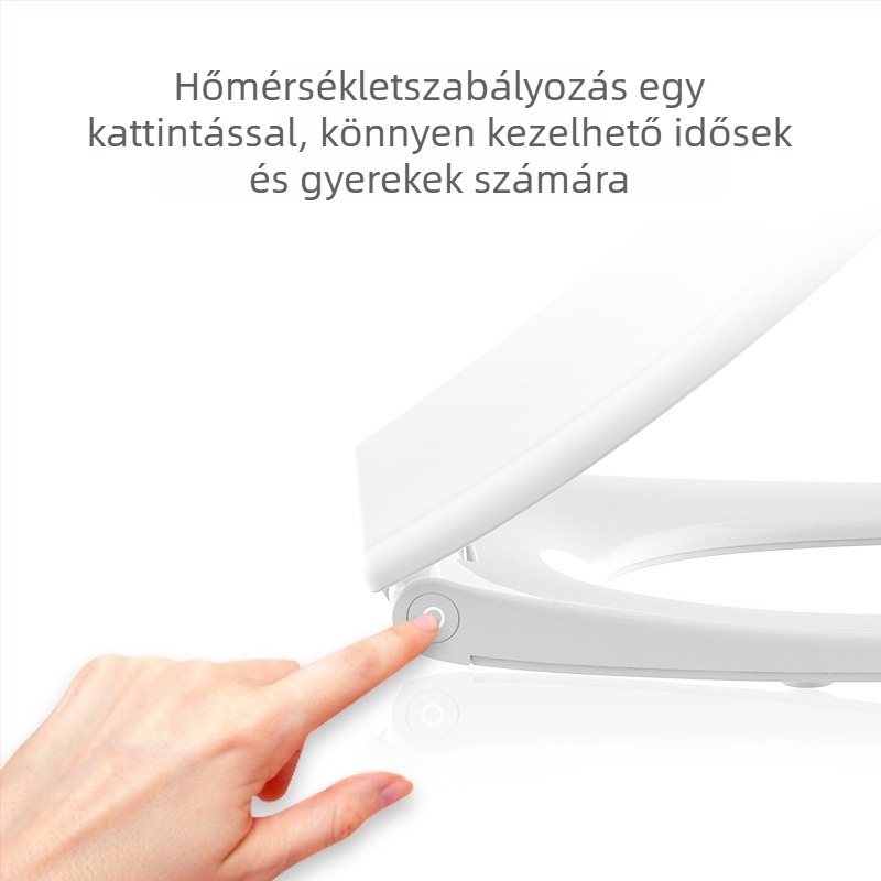 Okos WC-ülőke otthoni használatra, univerzális, elektromos lágy-zárás, állandó hőmérsékletű fűtés, modell LY-TR005B