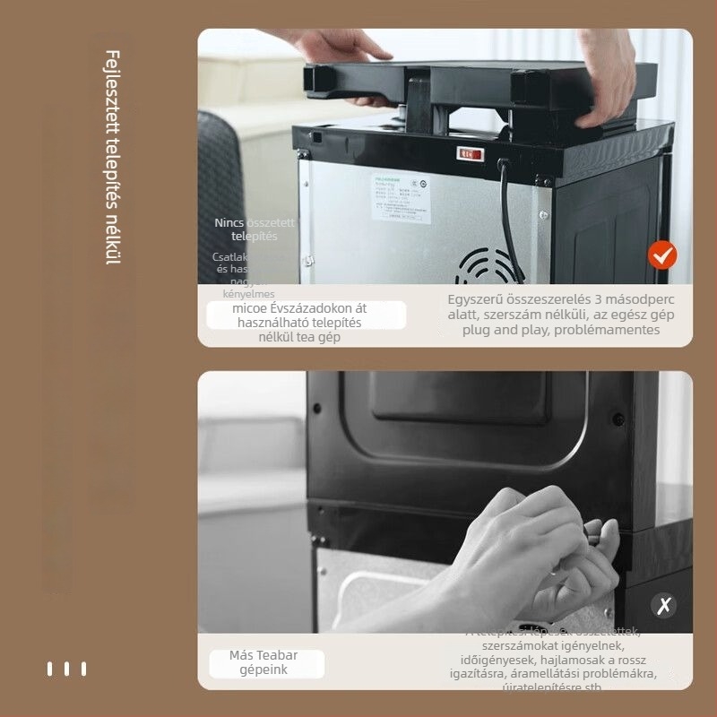 Four Seasons Music Teabár-gép Otthoni és Irodai Használatra – Intelligens Központi Vezérlés – Beépített Vízadagoló