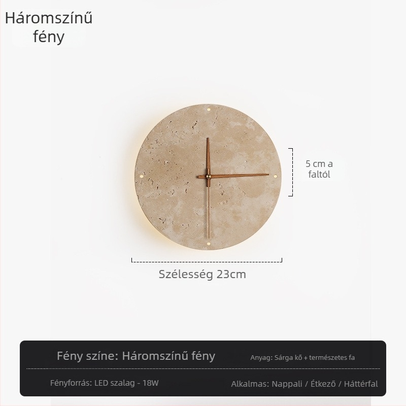 Fali lámpa márvány árnyékolóval és testtel, LED fényforrás, modern minimalist stílus, kompatibilis Mijia Smart és TmallGenie