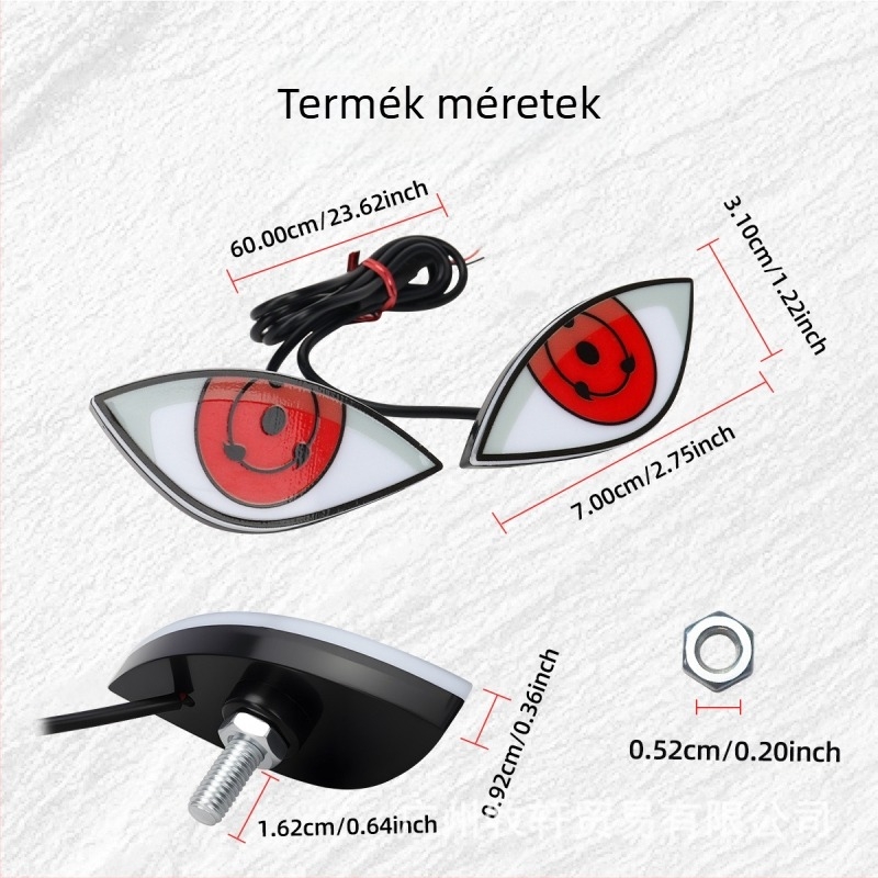 LED hátsó lámpa - Ördögszem és Sas szem, DRL176/DRL177, 12V, Univerzális motorkerékpárokhoz
