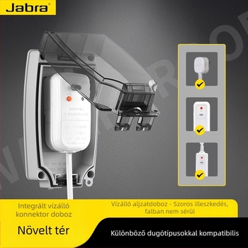 Jabra beépített vízálló aljzat fürdőszobához, szivárgás elleni védelem és csatlakozás az intelligens WC-ülés melegítőhöz