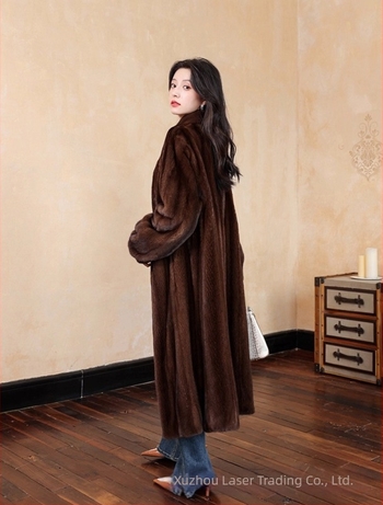 Greenminks női műszőrme kabát álló gallér, hosszú ujjú, középhosszú (50–65 cm), tél 2025