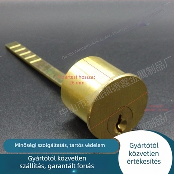 Ajtózár-cilinder, új kínai stílus, teljes réz anyag, 120 g/szett, kompatibil elektronikus zárakkal