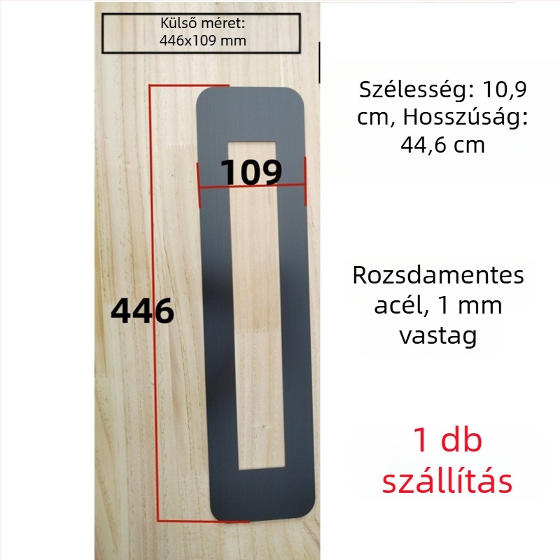 Ujjlenyomat-zár lyuk blokkoló dekoratív fedél ajtóhézagok tömítésére