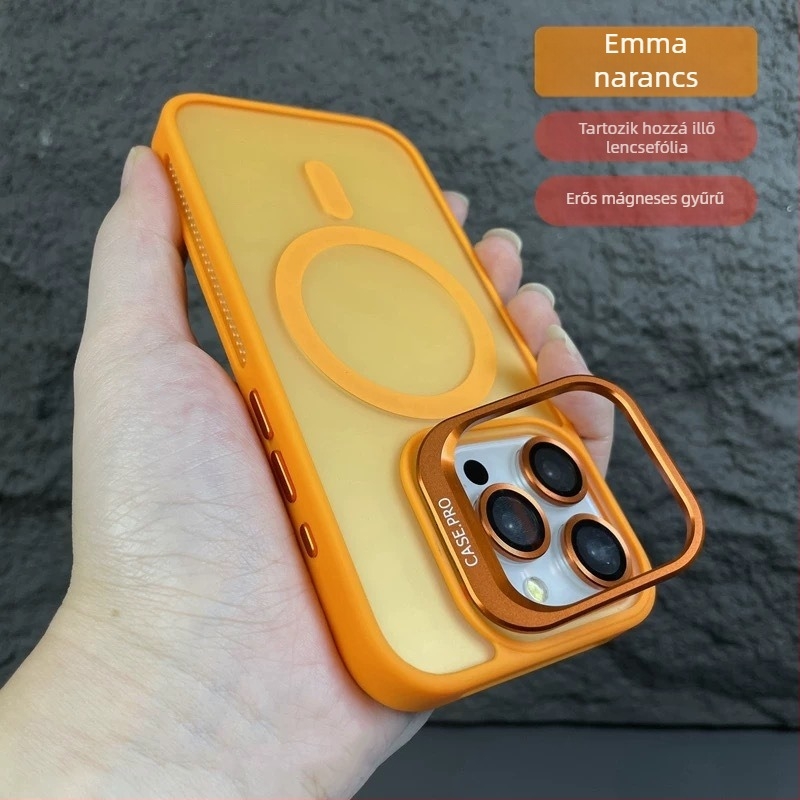 iPhone 17-hez készült matt felületű mágneses objektív tartóval és hűtő lencse filmmel