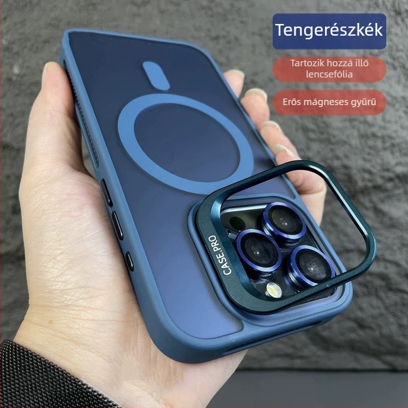 iPhone 17-hez készült matt felületű mágneses objektív tartóval és hűtő lencse filmmel