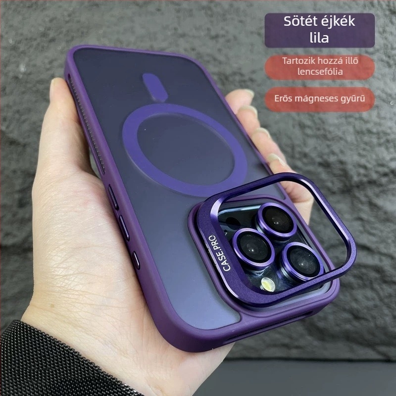 iPhone 17-hez készült matt felületű mágneses objektív tartóval és hűtő lencse filmmel
