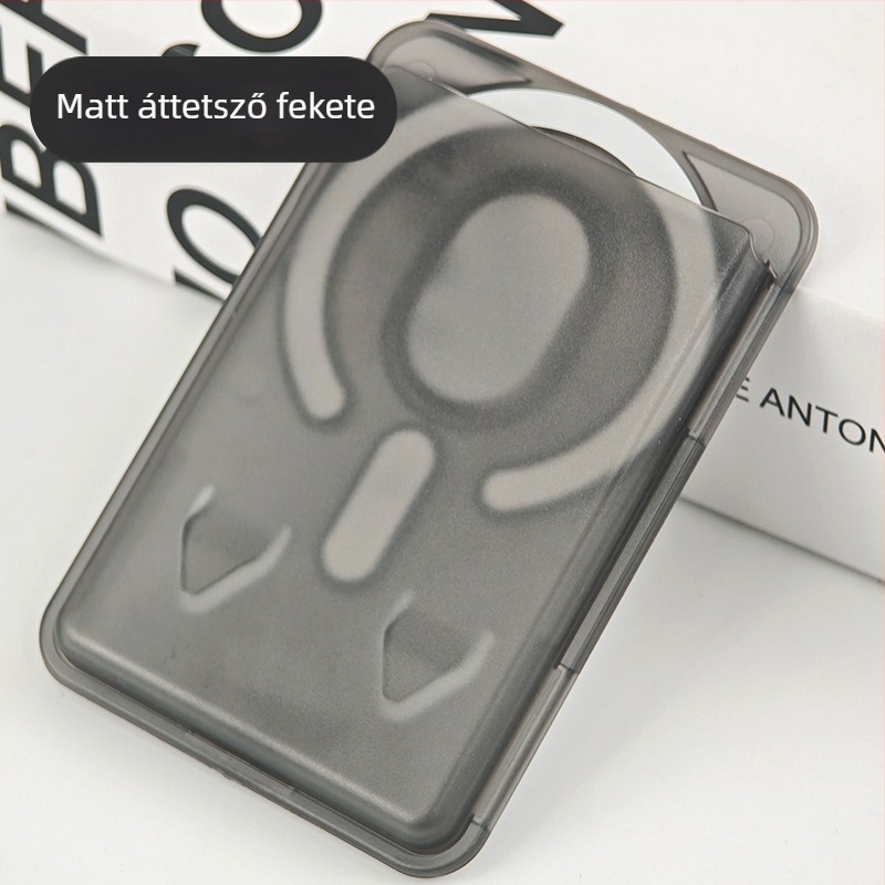 Mágneses kártyatartó iPhone 16-höz – matt PC keményhéj, logó testreszabás, mágneses hátoldali matrica