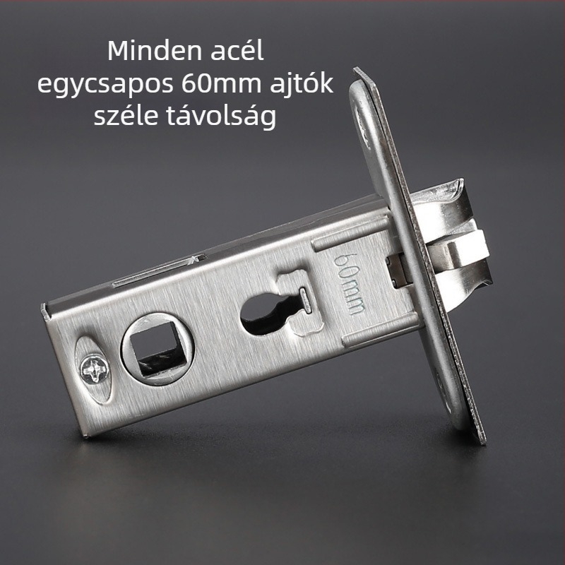 Gu Le 304 rozsdamentes acél egynyelvű zártest beltéri ajtókhoz, All-Steel modell, modern egyszerű stílus