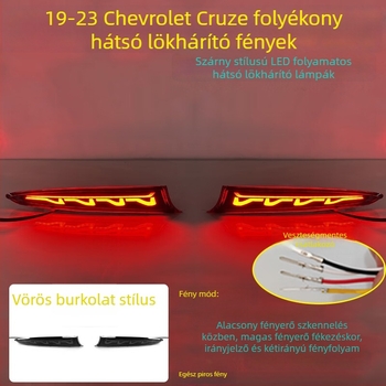MOZNA LED hátsó lámpa Chevrolet Cruze-hoz, kompatibilis a 23 Cruze hátsó fényével, 3-5W, 12V, 4000lm