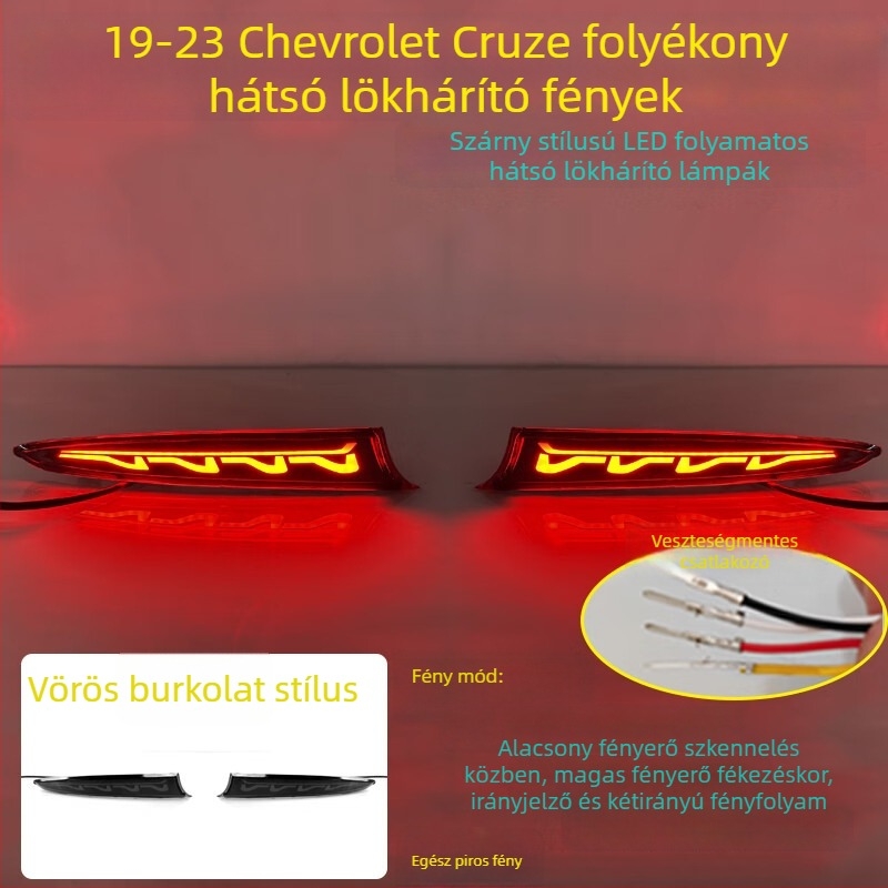 MOZNA LED hátsó lámpa Chevrolet Cruze-hoz, kompatibilis a 23 Cruze hátsó fényével, 3-5W, 12V, 4000lm