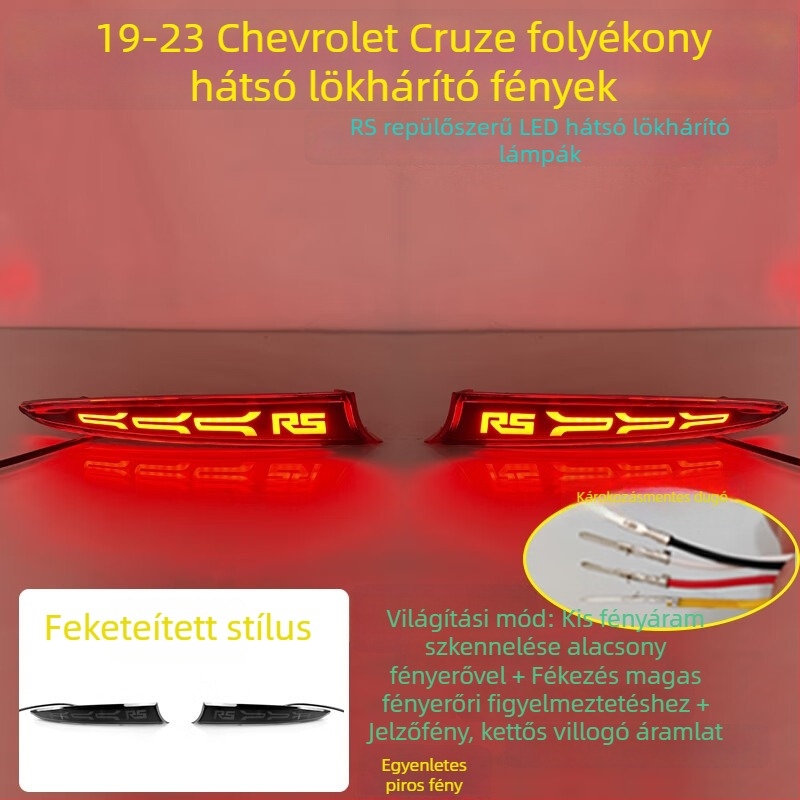 MOZNA LED hátsó lámpa Chevrolet Cruze-hoz, kompatibilis a 23 Cruze hátsó fényével, 3-5W, 12V, 4000lm