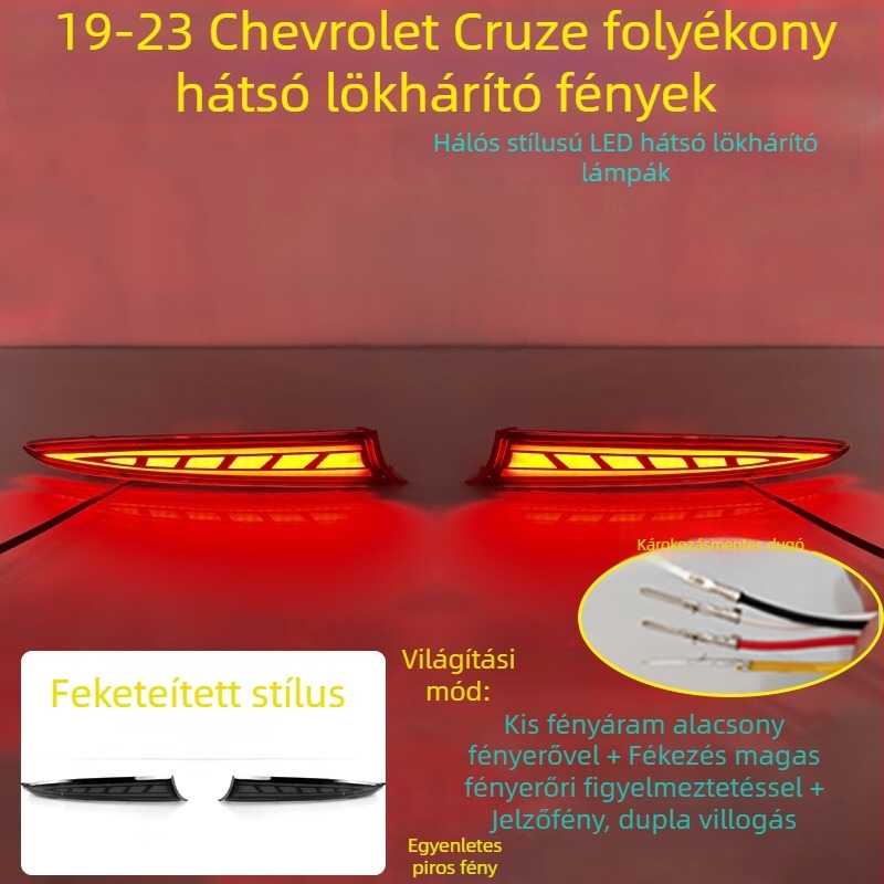 MOZNA LED hátsó lámpa Chevrolet Cruze-hoz, kompatibilis a 23 Cruze hátsó fényével, 3-5W, 12V, 4000lm