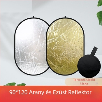 Összecsukható, hordozható töltőreflektor – nagy fénypanel fotózáshoz és sminkhez, beltéri/kültéri élő közvetítéshez, utazásokhoz és kempingezéshez