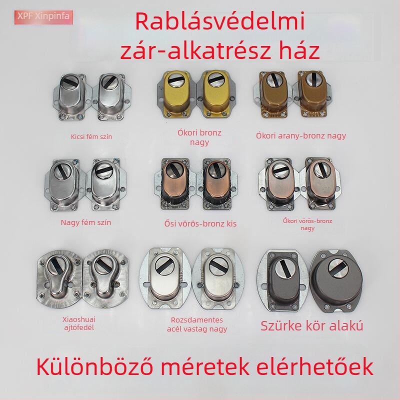 Xinpinfa zárvédő cilinderfedéllel – Interlocker modell, vasból készült, ajtóvédelmi lopás elleni megoldás, modern minimalista stílus.