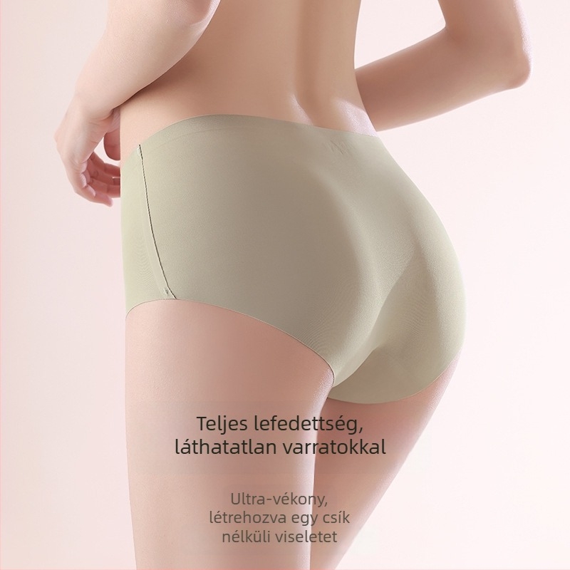 Női seamless alsó jóga- és fitneszhoz, Ice Silk nylon, lélegző, antibakteriális, magas derék