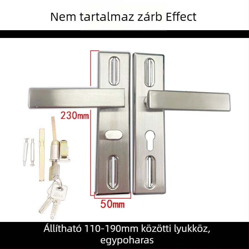 Dream Hong beltéri ajtózár kilincses fogantyúval – modern és egyszerű dizájn, toalettajtó modell