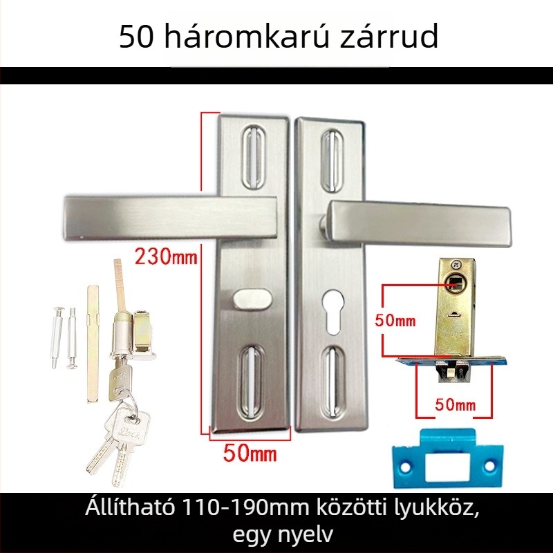 Dream Hong beltéri ajtózár kilincses fogantyúval – modern és egyszerű dizájn, toalettajtó modell