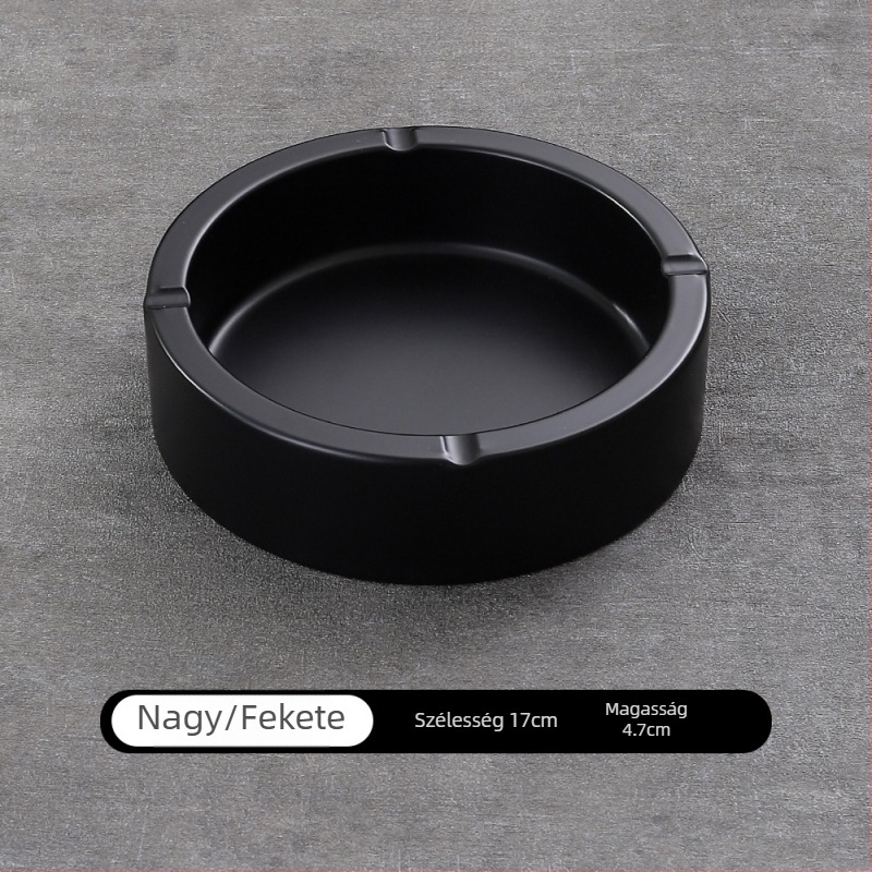 Vastagított rozsdamentes acél hamutartó, egyedi logóval, kávézók, bárok és otthoni használatra, szélálló és ütésálló