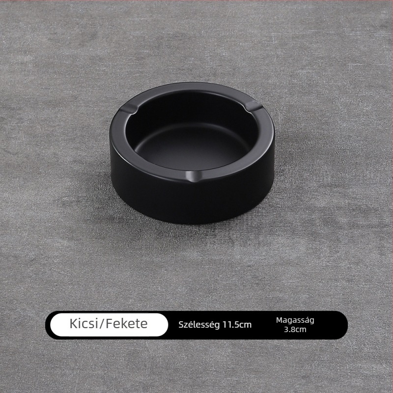 Vastagított rozsdamentes acél hamutartó, egyedi logóval, kávézók, bárok és otthoni használatra, szélálló és ütésálló