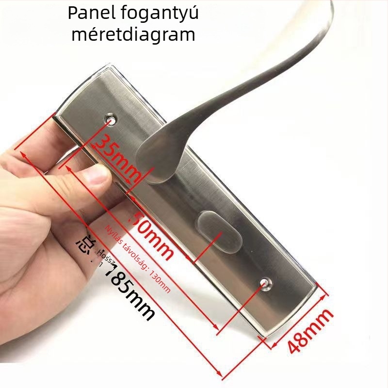 XBK 01 130 mm furatáv, zink ötvözetű ajtózár fabútorokhoz, 5050 kettős nyelvű zártest