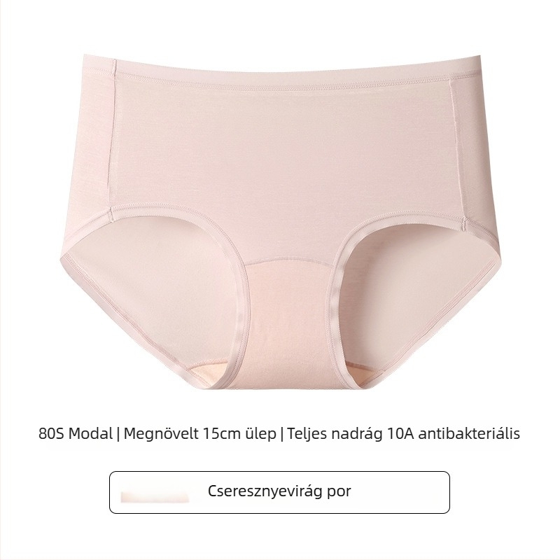 60S Lenzing Modal női alsónemű, középmagas derekú, pamutbetéttel, légáteresztő, antibakteriális, egyszínű