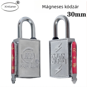 Biztonsági lakat mérődobozhoz, ötvözetes acél test, oldalnyíló mágneses zár, modell XTE-CGMMS