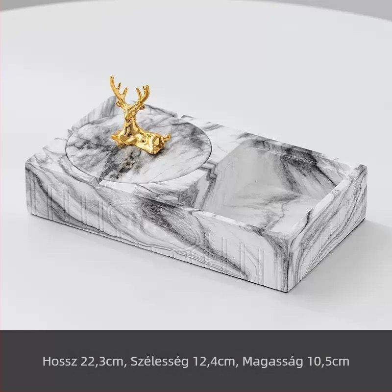 PET anyagú hamutál kulcstartóval, újrahasználható, négyszögletes minimalistikus kialakítás háztartási használatra