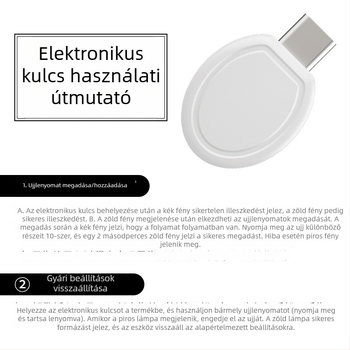Okos ujjlenyomat-zár poggyászhoz, háztartási szekrényekhez, diák szekrényekhez, edzőteremhez és lakáshoz