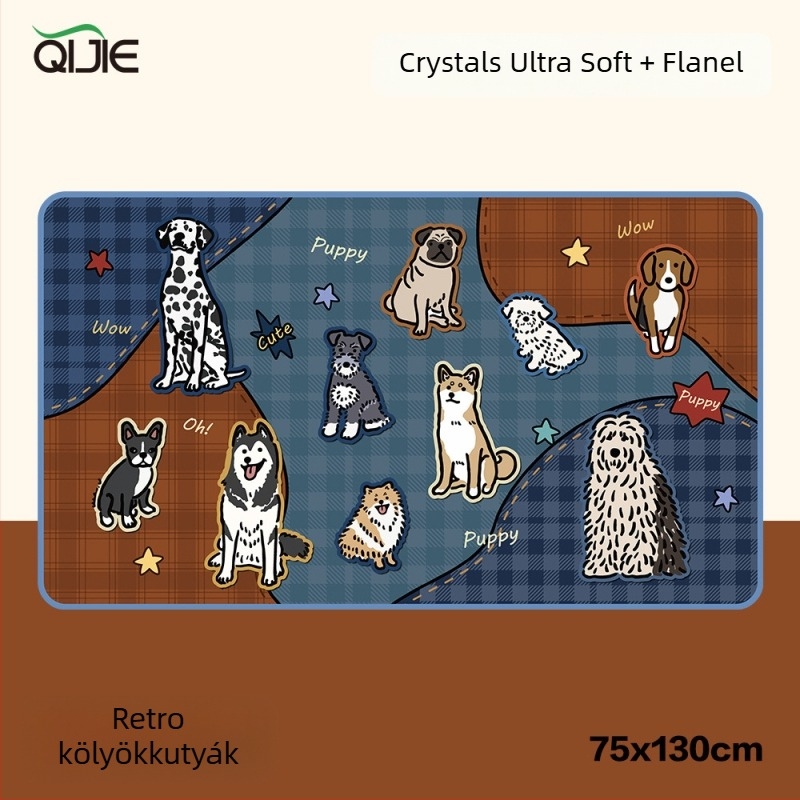 Polár dupla rétegű pléd – Cartoon minta, minden szezonra, testreszabható, 260–600 g