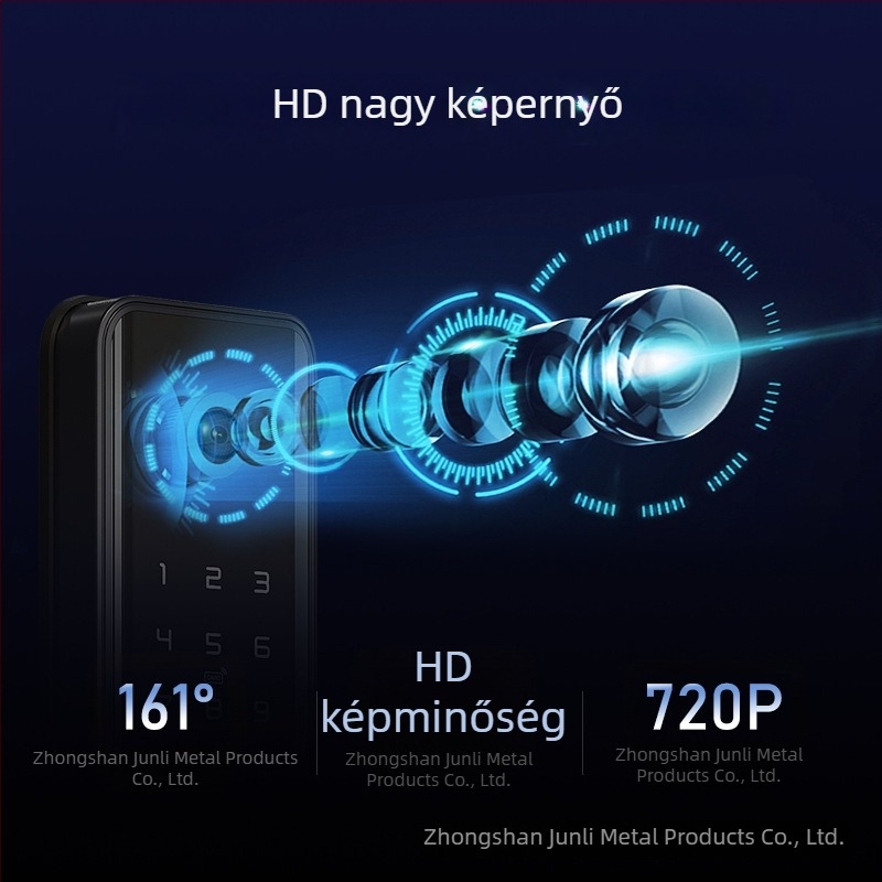 K1 Pro ujjlenyomat-olvasós intelligens zár ajtókhoz - 100 ujjlenyomat kapacitás; beolvasási idő <0,5 s; hamis felismerés 0,001%; távnyitás
