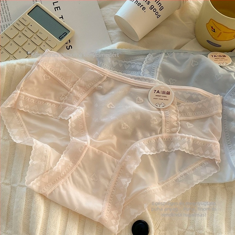 Női alsónemű Ice Silk, légáteresztő, fő anyag 80–90% nylon, intim részen 100% pamut, alacsony derék