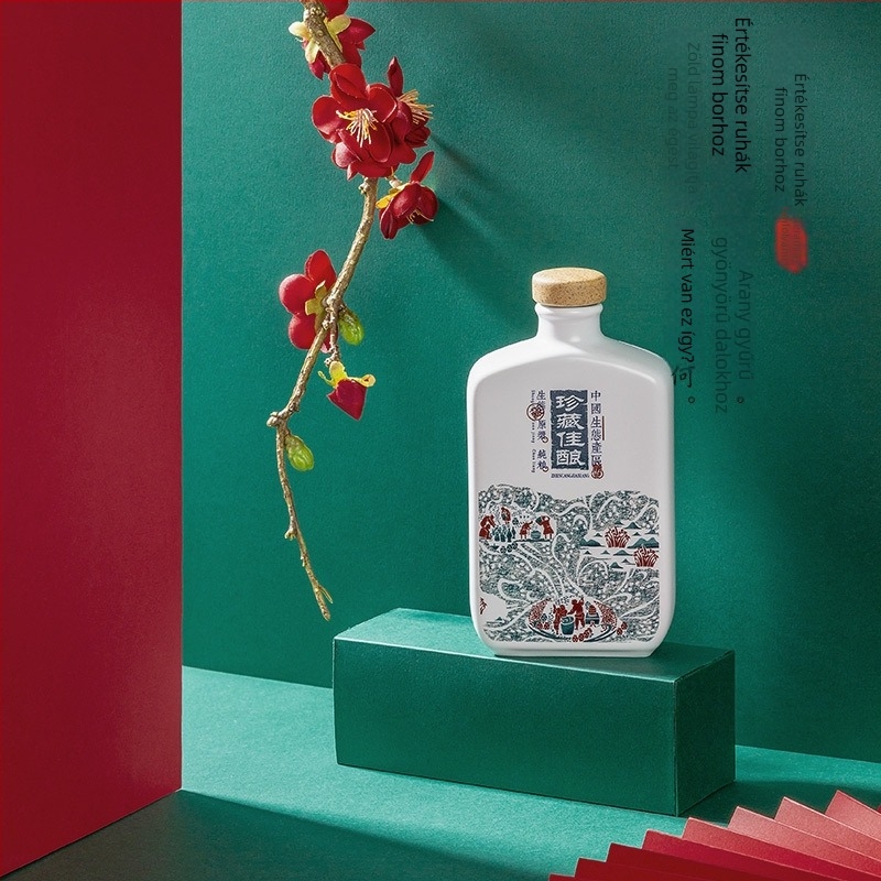 Mesterséges szilva virágok – kínai stílusú fotókellékek ételfotózáshoz, készlet, vintage hátter