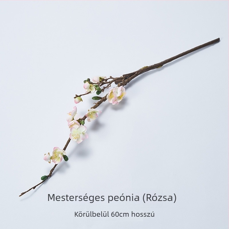 Mesterséges szilva virágok – kínai stílusú fotókellékek ételfotózáshoz, készlet, vintage hátter