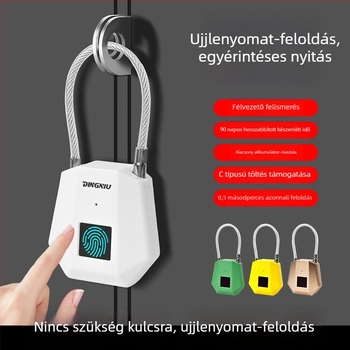 Intelligens ujjlenyomat-zár kültéri használatra, vízálló és rozsdamentes, elektronikus zár jelszóval ajtókhoz és szekrényekhez