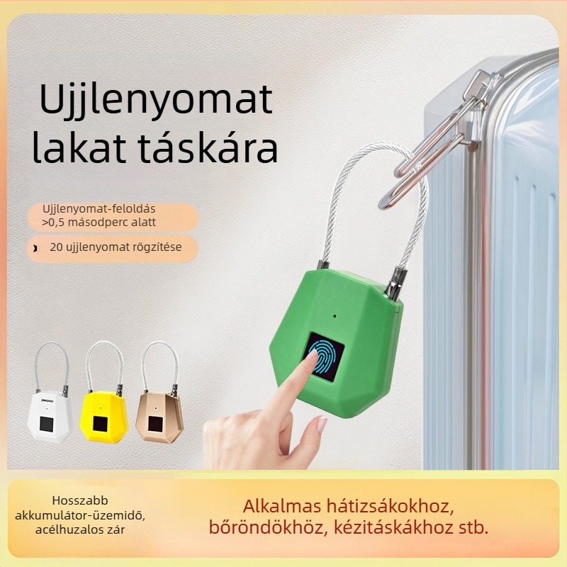 Intelligens ujjlenyomat-zár kültéri használatra, vízálló és rozsdamentes, elektronikus zár jelszóval ajtókhoz és szekrényekhez