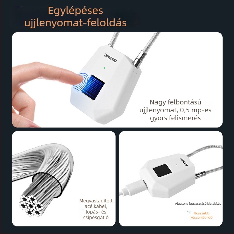 Intelligens ujjlenyomat-zár kültéri használatra, vízálló és rozsdamentes, elektronikus zár jelszóval ajtókhoz és szekrényekhez