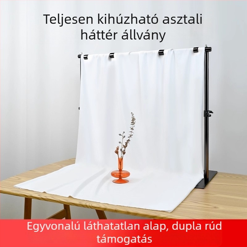 Asztali fotózás hátteretartó állvány, teljesen kihúzható gantry, termék- és ékszerfotózáshoz