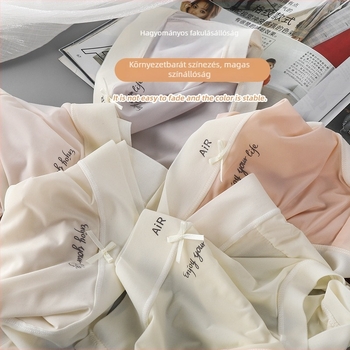 Női bikini alsó, Ice Silk anyag, középmagas derék, légáteresztő, antibakteriális