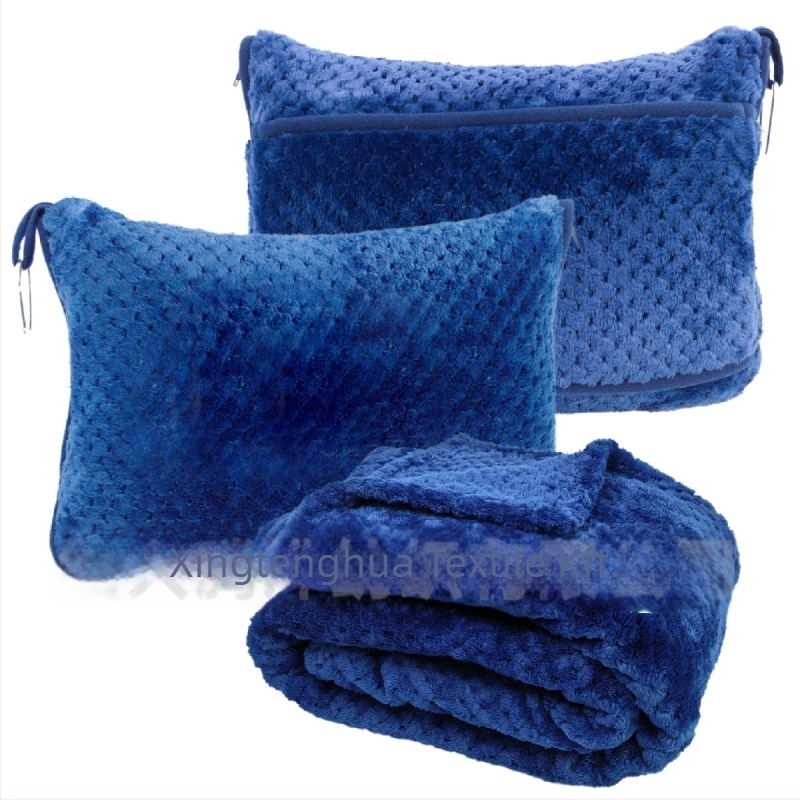 Flanel utazó takaró, poliészter rost, 300–500 g, testreszabható (Négy évszakos)