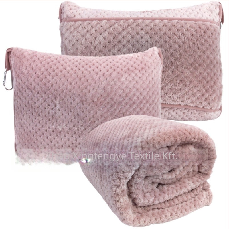 Flanel utazó takaró, poliészter rost, 300–500 g, testreszabható (Négy évszakos)
