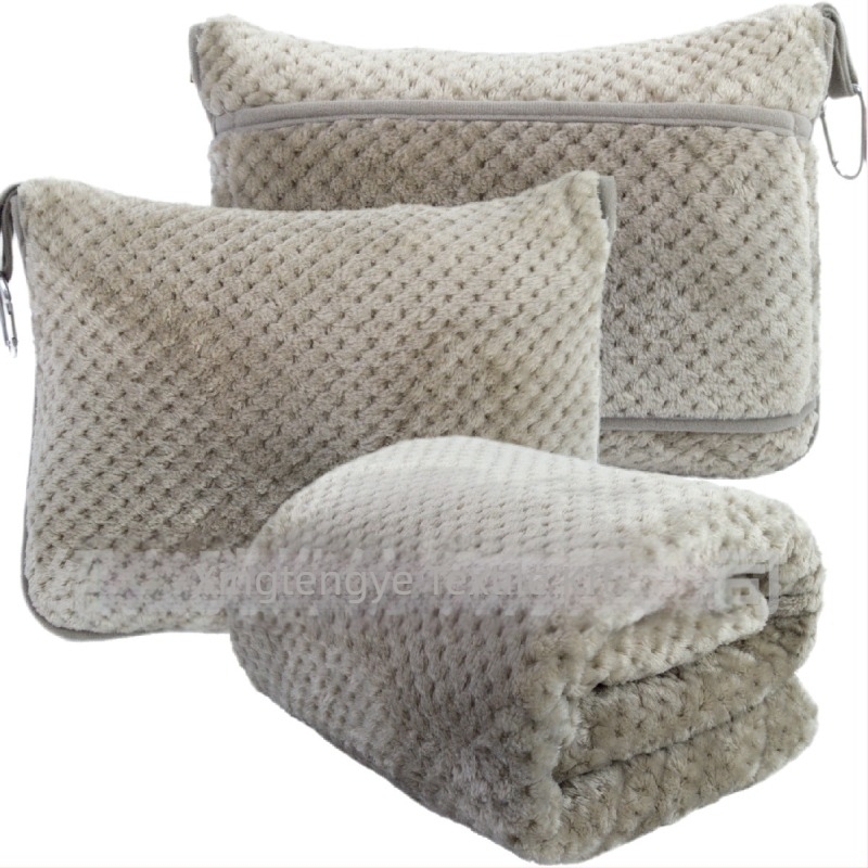 Flanel utazó takaró, poliészter rost, 300–500 g, testreszabható (Négy évszakos)