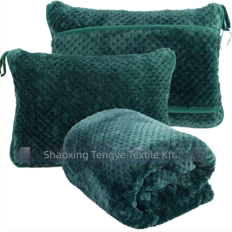 Flanel utazó takaró, poliészter rost, 300–500 g, testreszabható (Négy évszakos)