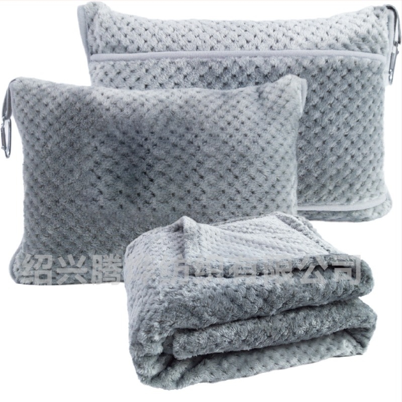 Flanel utazó takaró, poliészter rost, 300–500 g, testreszabható (Négy évszakos)
